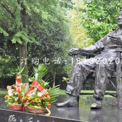 坐着的邓小平铜雕,伟人铜雕