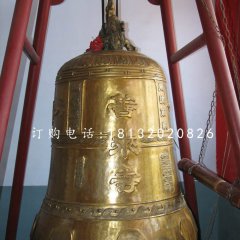 铸铜钟,寺庙铜钟雕塑