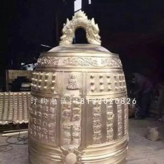 铸铜钟雕塑,寺庙铜雕钟