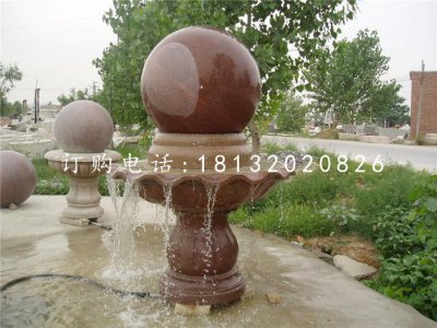 风水球喷泉雕塑广场风水球石雕