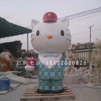 hellokitty雕塑，玻璃钢卡通雕塑