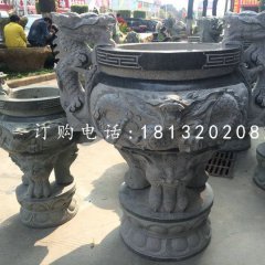 青石香炉,寺庙三足香炉