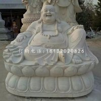 汉白玉石雕弥勒佛寺庙佛像雕塑