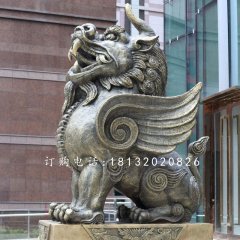 独角兽铜雕,法院铜雕