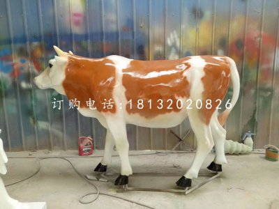 奶牛雕塑，玻璃钢动物 (3)