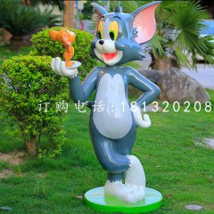 汤姆猫雕塑,卡通雕塑