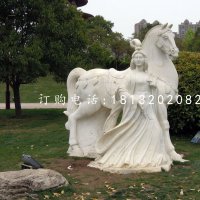 唐朝美女石雕，公园景观石雕