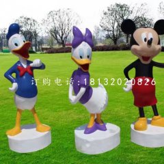 唐老鸭米老鼠雕塑,卡通动物雕塑