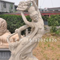 天女散花石雕，古代人物石雕