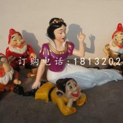 白雪公主雕塑,七个小矮人雕塑