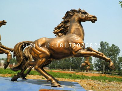 阿波罗战车铜雕，广场景观铜雕 (1)