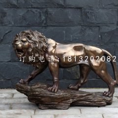 非洲狮铜雕,广场铜狮子