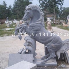 馬踏浪雕塑,青石馬雕塑