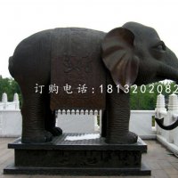 铜雕大象，寺庙铜大象雕塑