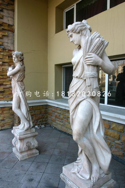 西方女人石雕，景观石雕 (1)