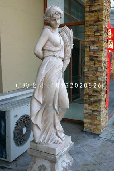西方女人石雕，景观石雕 (2)