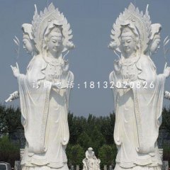三面观音石雕,大理石佛像