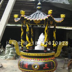 圆形香炉,铸铁香炉