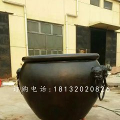 仿古铜水缸,圆形水缸