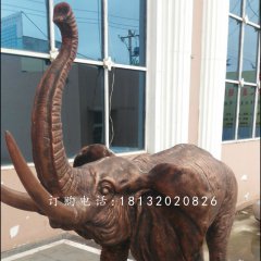 大象铜雕,公园动物铜雕