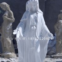 汉白玉圣母雕塑，西方人物石雕