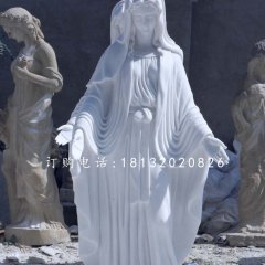 汉白玉圣母雕塑,西方人物石雕
