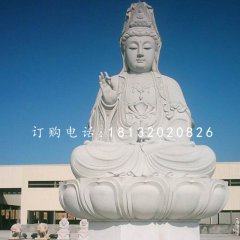 大型观音坐像,大理石佛像