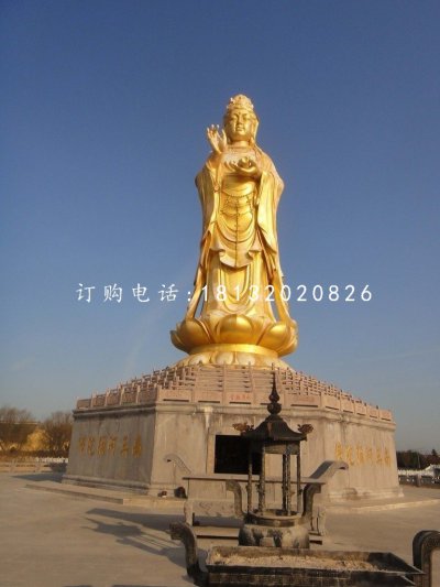 大型佛像铜雕观音菩萨雕塑