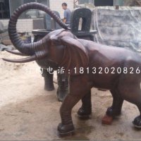 广场大象铜雕公园动物雕塑