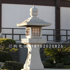 宫灯石雕,公园大理石灯雕塑
