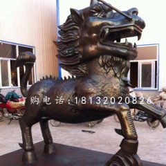 古代神兽铜雕,麒麟铜雕