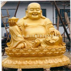 坐式弥勒佛,铜雕佛像