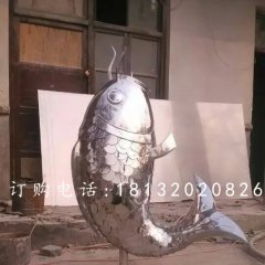 鲤鱼雕塑,不锈钢鲤鱼雕塑