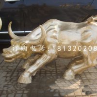 华尔街牛铜雕公园动物铜雕