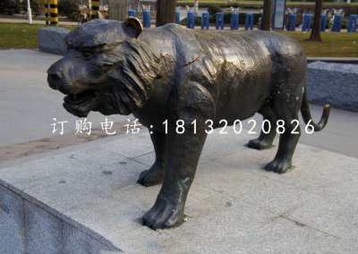 老虎铜雕 广场动物铜雕