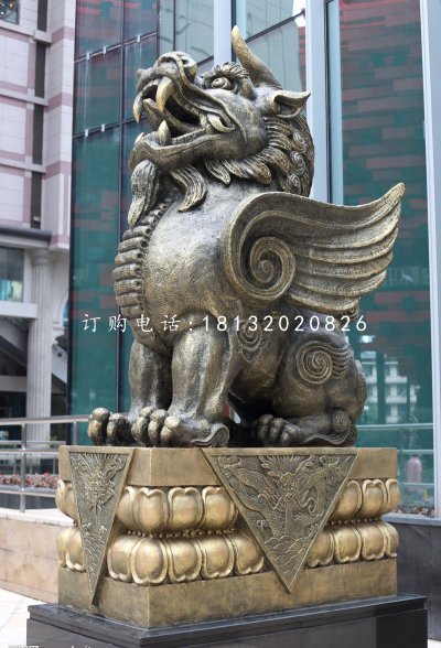 獬豸铜雕 法院门口神兽雕塑