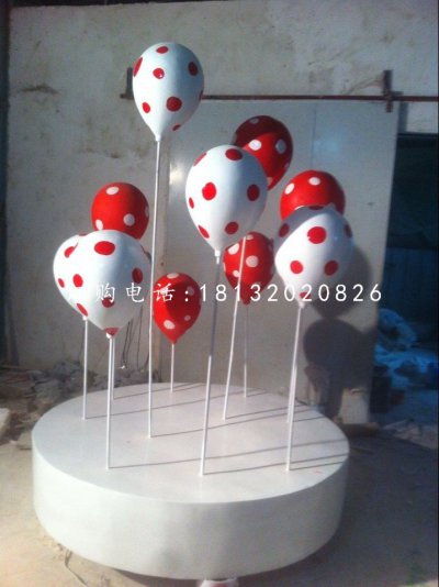 彩绘气球雕塑，玻璃钢商场景观雕塑
