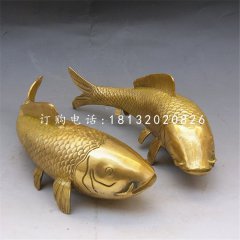 鲤鱼铜雕,铜雕动物