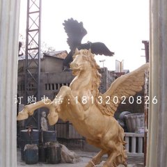 玻璃鋼仿銅飛馬雕塑 廣場景觀雕塑
