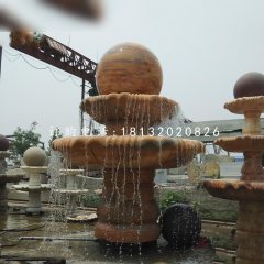 風水球噴泉，園林景觀石雕