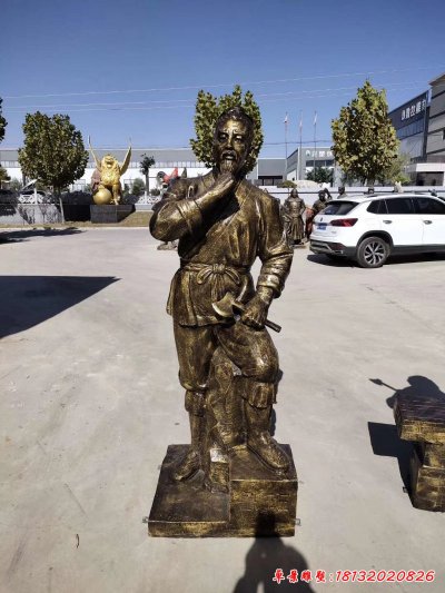 古代名人铜雕鲁班