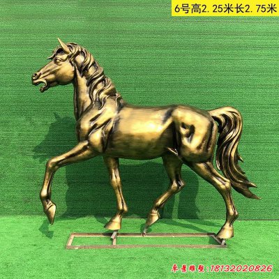 铸铜马雕塑