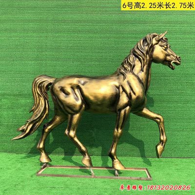 公园铜雕马