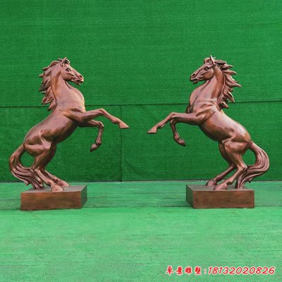 马到成功铜雕马