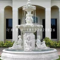 喷泉石雕，大理石人物喷泉雕塑