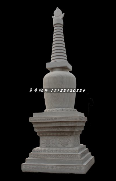 大理石塔雕塑,广场石雕塔 (2)