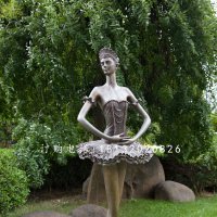 芭蕾舞少女铜雕，广场人物铜雕
