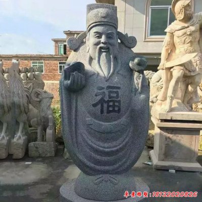 大理石抽象神像福禄寿雕塑