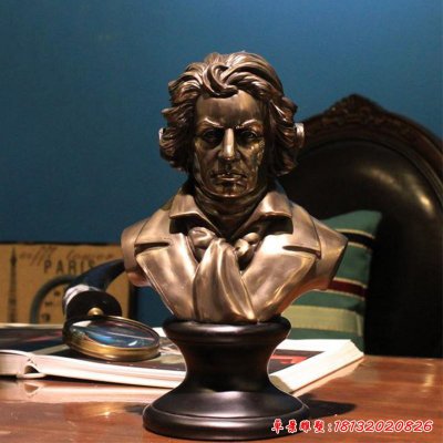 铸铜西方名人贝多芬头像