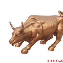 銅牛雕塑，廣場華爾街牛